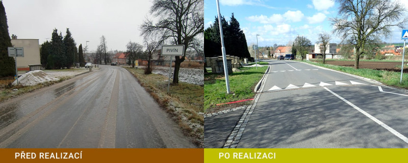Olomoucký kraj - III/36719 Pivín - rekonstrukce silnice