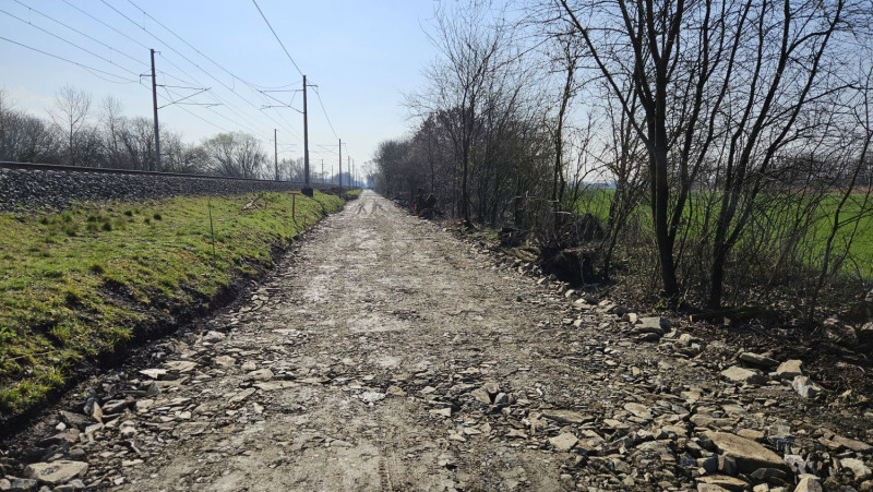 Cyklostezka Černovír – Štěpánov podél dráhy