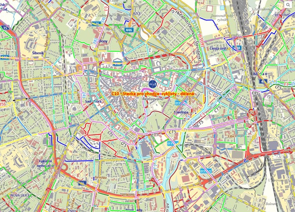 Statutární město Olomouc má připraven plán na realizaci bezpečné dopravní sítě pro cyklisty