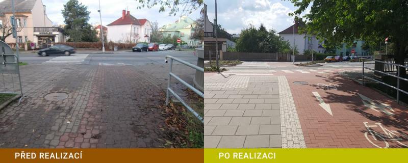 Město Olomouc - Ul. Jeremenkova od Jantarové cyklotrasy po hl.n. ČD, cyklostezka