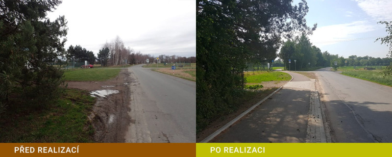 Obec Bohuňovice - Napojení na cyklostezku Olomouc-Šternberk