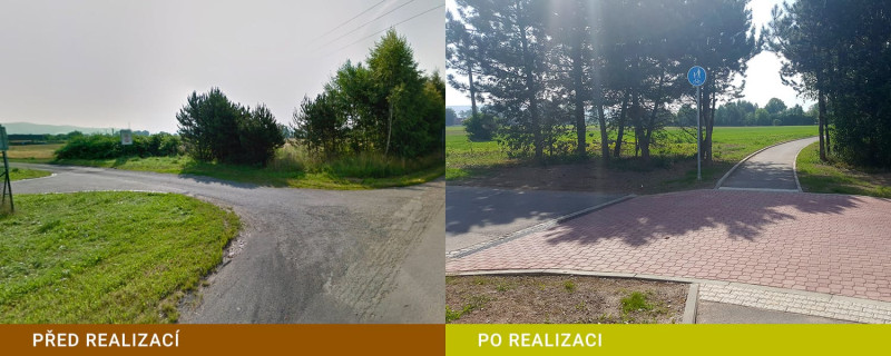 Obec Bohuňovice - Napojení na cyklostezku Olomouc-Šternberk