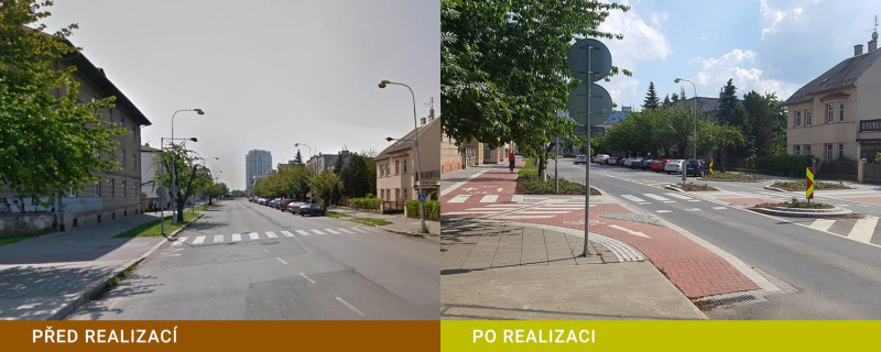 Město Olomouc - Ul. Jeremenkova od Jantarové cyklotrasy po hl.n. ČD, cyklostezka