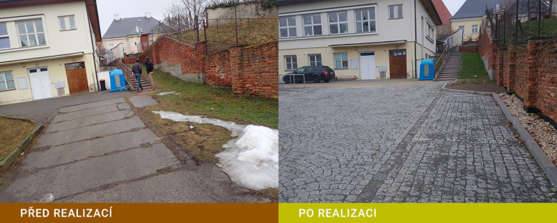 Město Tovačov - Parkovací stání u základní školy