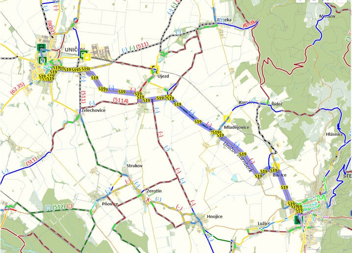 Unikátní webový portál, prezentující plánované a realizovány cyklistické komunikace v Olomouckém kraji